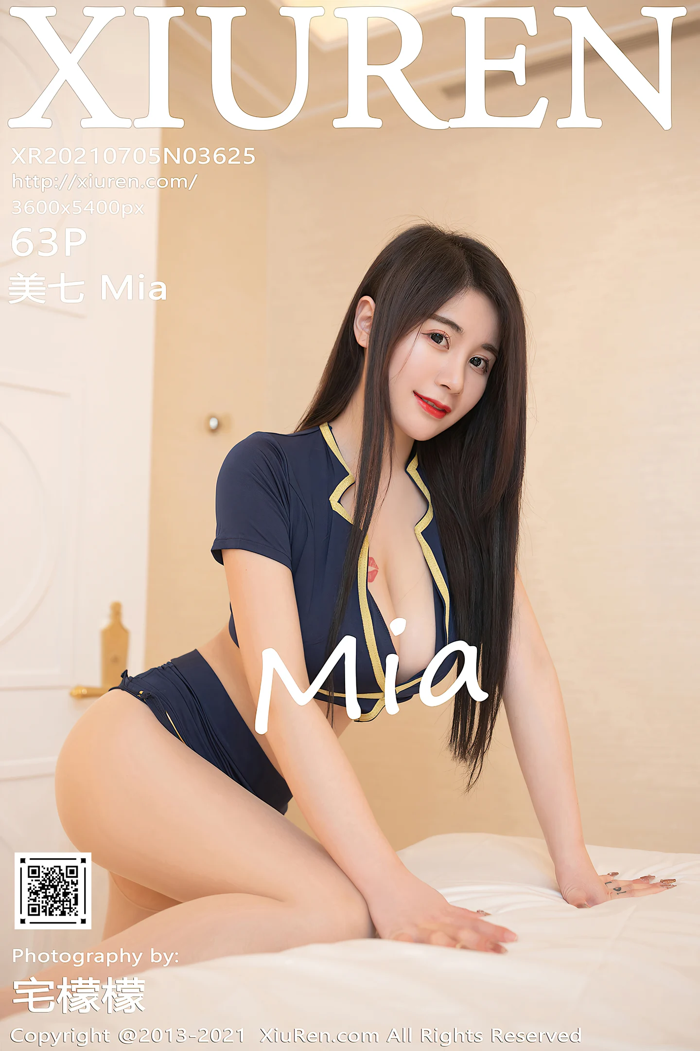 [XiuRen秀人网]VOL.3625 模特美七Mia澳门旅拍Spa技师主题私房半脱露惹火身材诱惑写真63P-秀人网官方网站